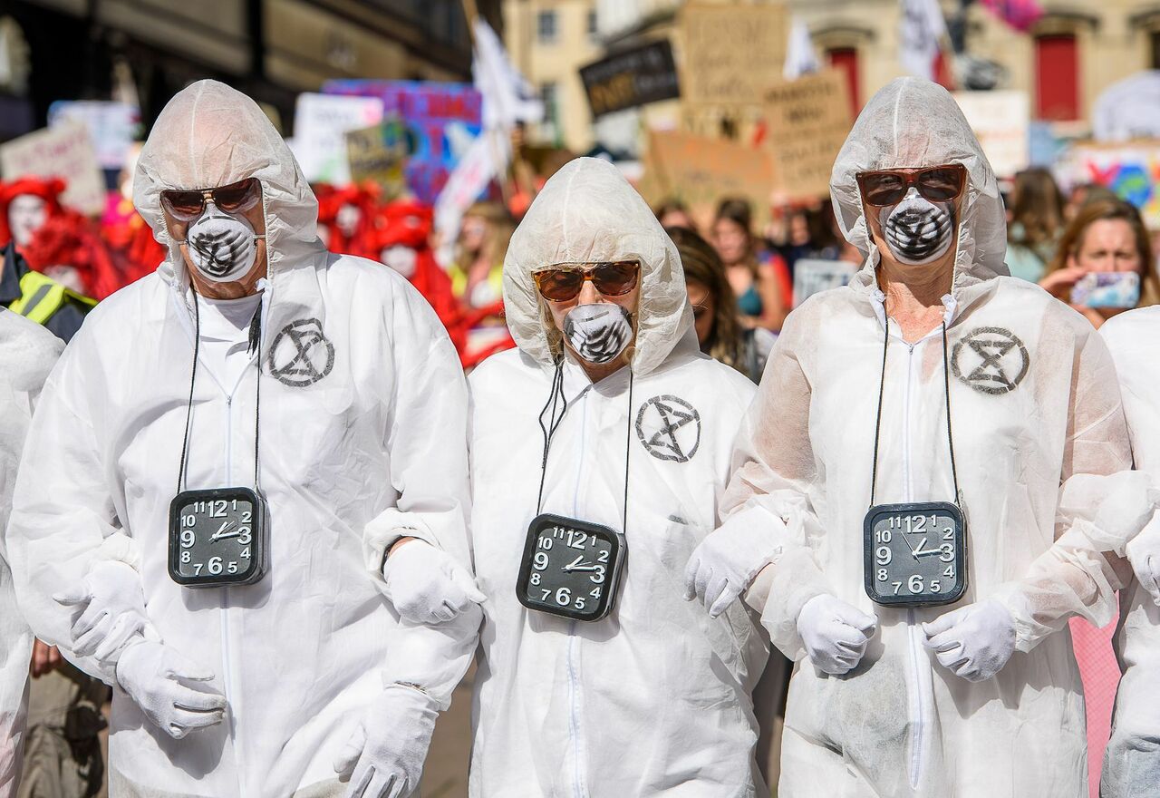 ﻿Spot the crime writer...  At the Climate Strike in Bath 20 September 2019.